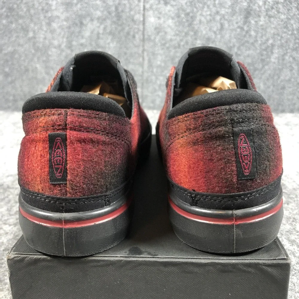 Keen‎ Luftcell Shoes Womens Size 8.5 Red Wool Plaid Low Top Comfort Sneakers